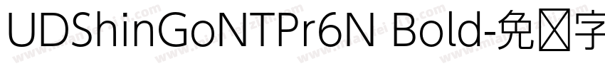 UDShinGoNTPr6N Bold字体转换